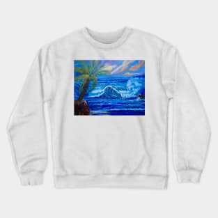 Tropical Hawaiian Sunset Crewneck Sweatshirt